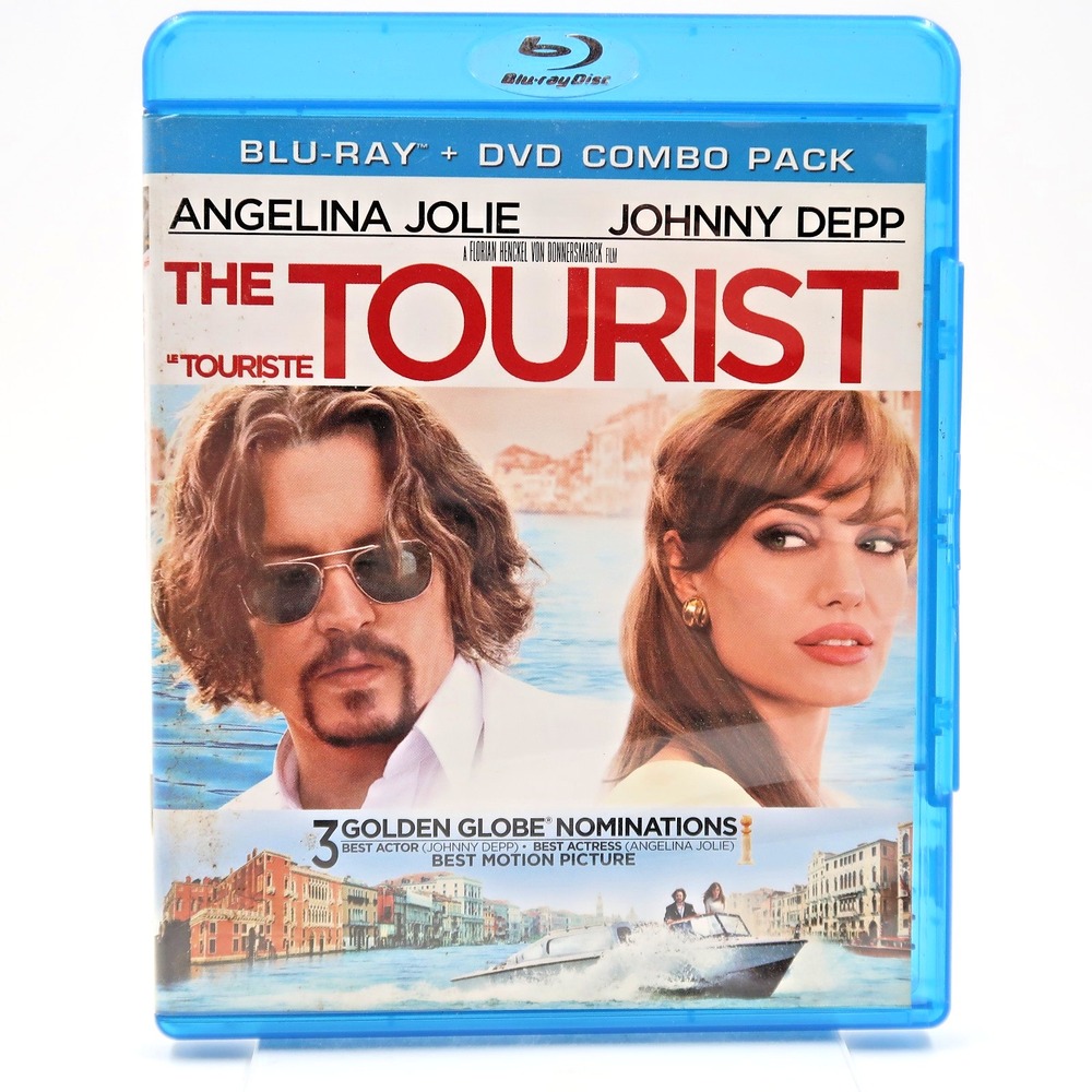 The Tourist Blu-ray DVD 2011 Johnny Depp Angelina Jolie Sony Pictures PG Movie